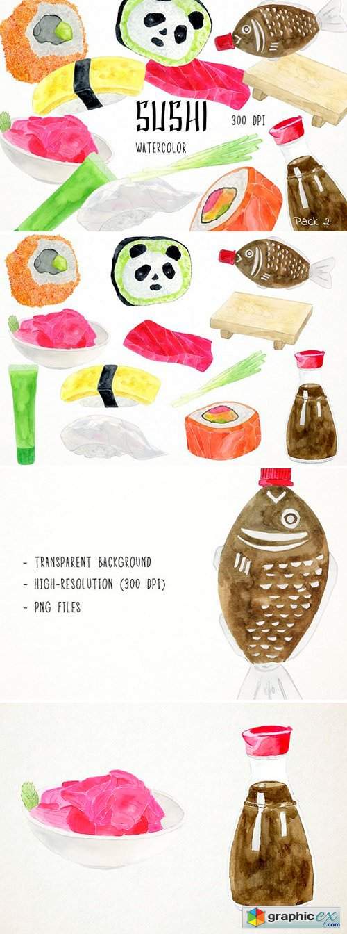 Sushi Clipart Pack 2