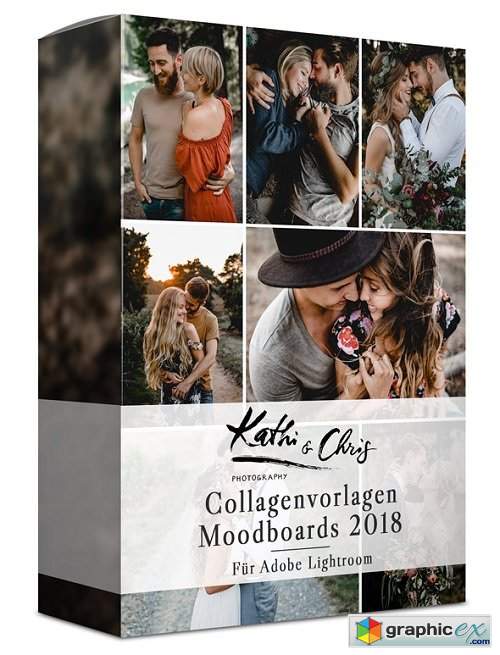 Kathi and Chris - Collagenvorlagen Moodboards 2018 for Adobe Lightroom