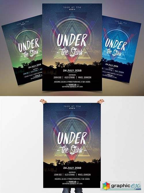 Under the Stars - PSD Flyer Template