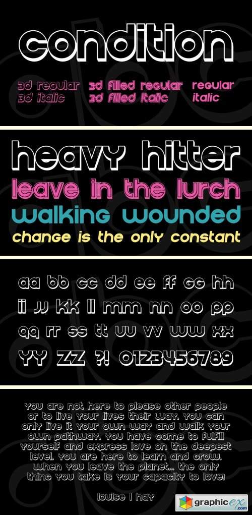 Condition Font Family
