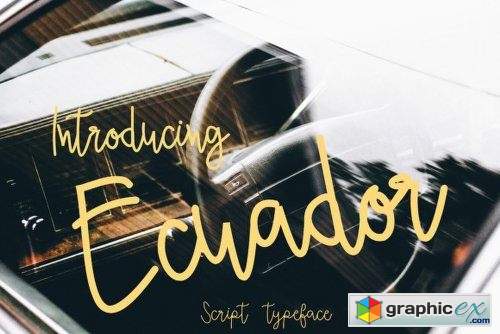 Ecuador Font Family - 2 Fonts