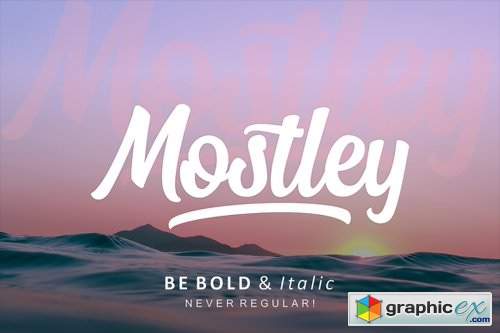 Mostley Font Family - 2 Fonts