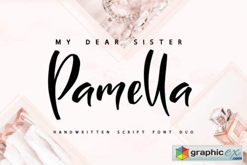 Sister Pamella Font Family - 2 Fonts