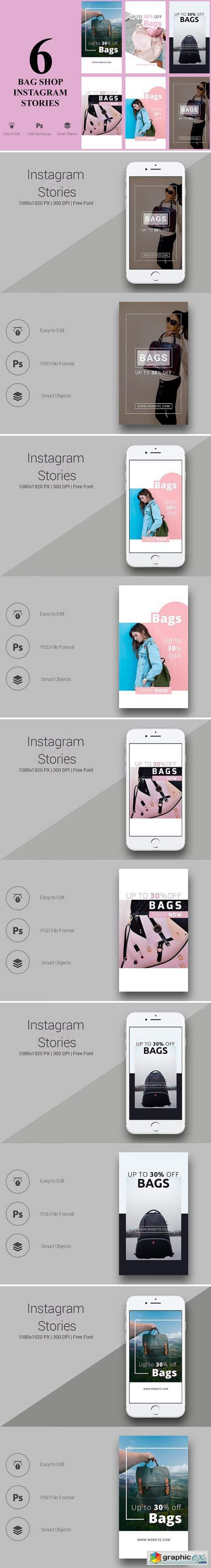 6 Bag Shop Instagram Stories