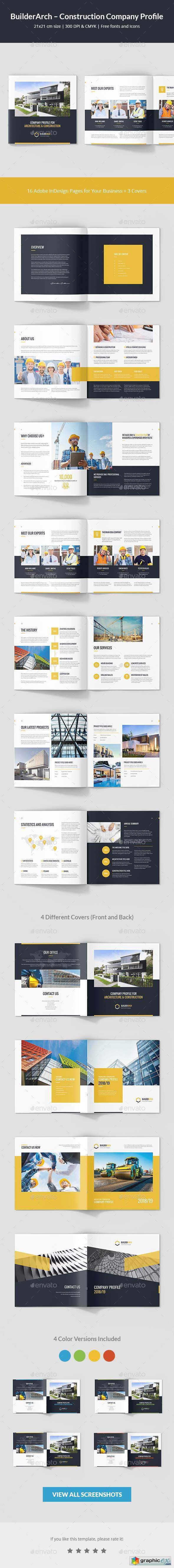 BuilderArch – Construction Company Profile Square