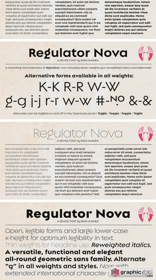 Regulator Nova Font Family