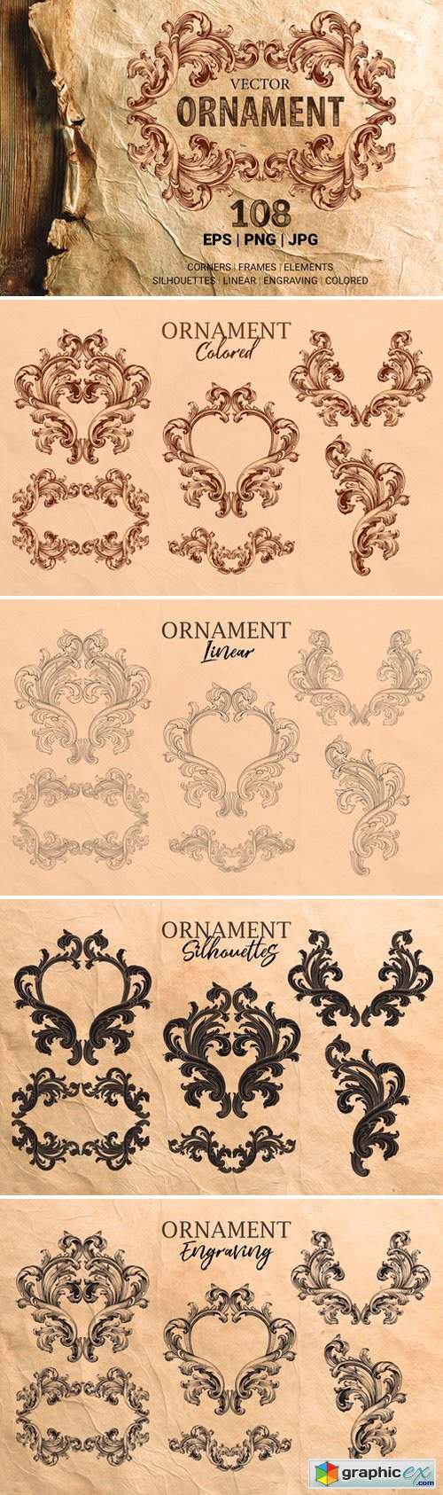 Ornament elements for decorate 2516715