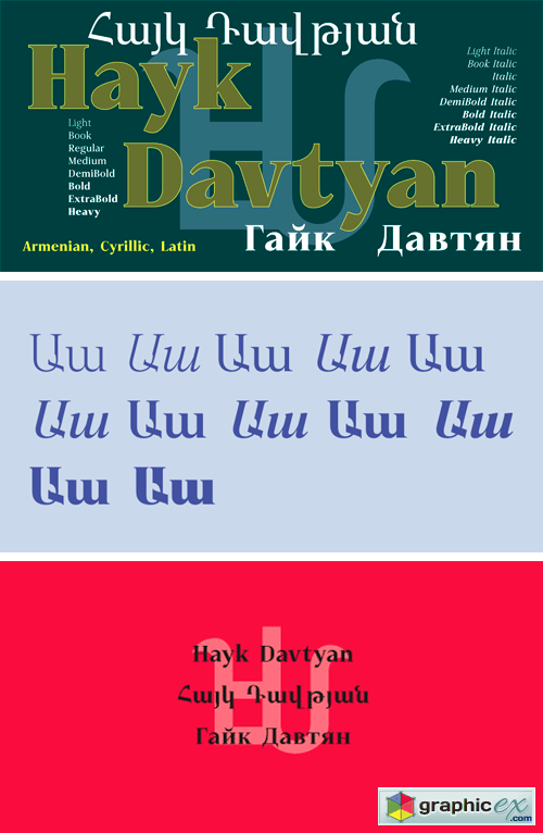 GHEA Hayk Davtyan Font Family
