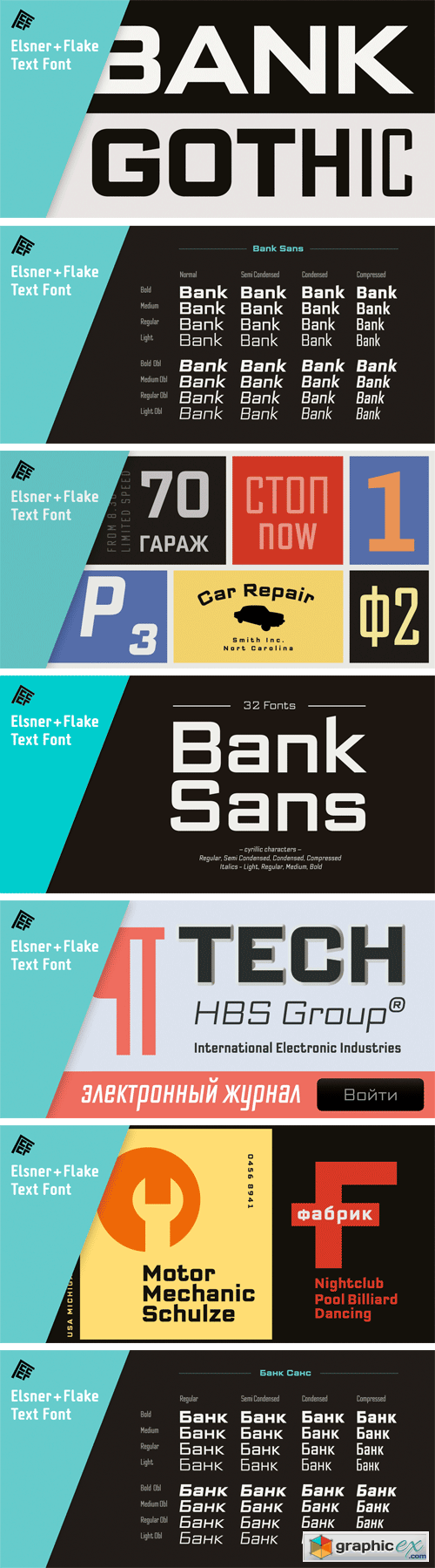 Bank Sans EF Font Family