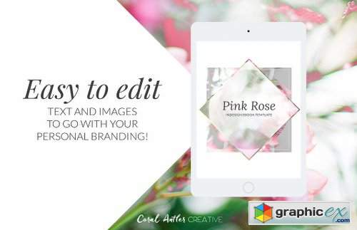 Pink Rose ID Ebook Template