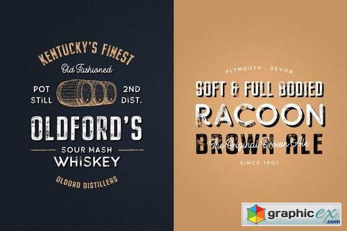 Buckwheat Vintage Font Collection