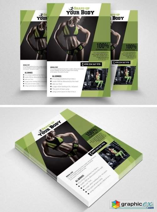 Fitness Gym PSD Flyer Templates 1570208