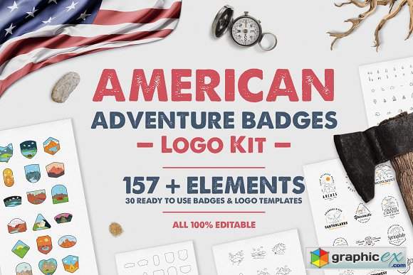 American Adventure Badges Logo Kit