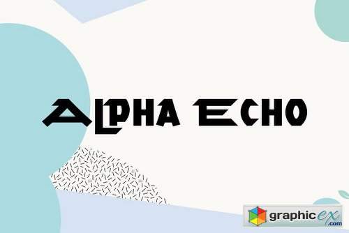Alpha Echo Family - 2 Fonts