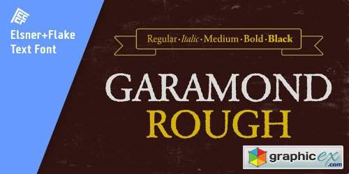 Garamond Rough Pro Family - 5 Fonts
