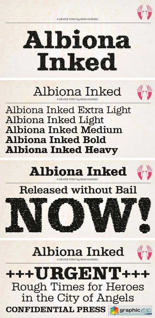 Albiona Inked Font Family