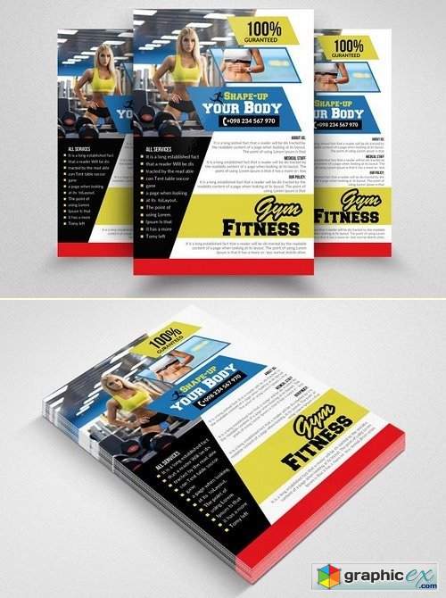 Fitness Gym PSD Flyer Templates 1570188
