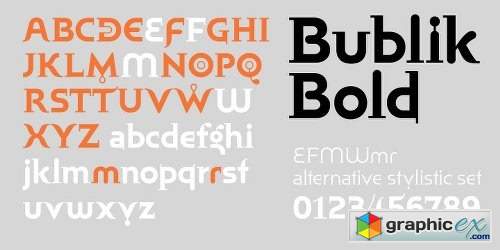 Bublik Font Family - 3 Fonts