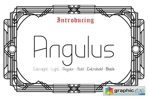 Angulus - 6 Fonts