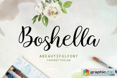 Boshella Script Font