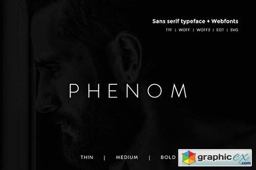 Phenom Grotesque - Modern Typeface + Webfonts