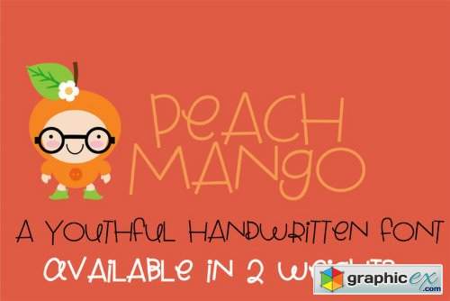 Peach Mango - 2 Fonts