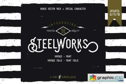 Steelworks - 5 Fonts