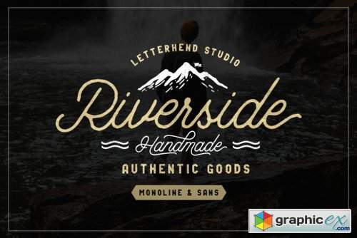 Riverside Duo - 4 Fonts