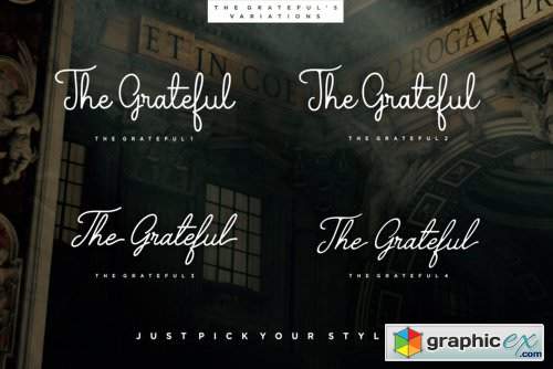 The Grateful - 4 Fonts
