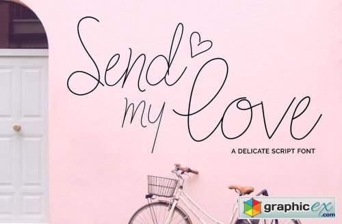 Send My Love Font