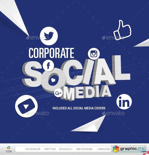Corporate Social Media Pack 22230171