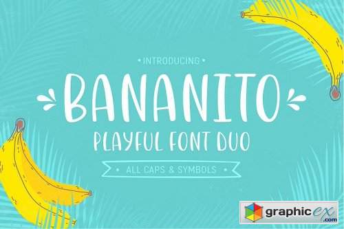 Bananito Font Duo Font Family - 2 Fonts