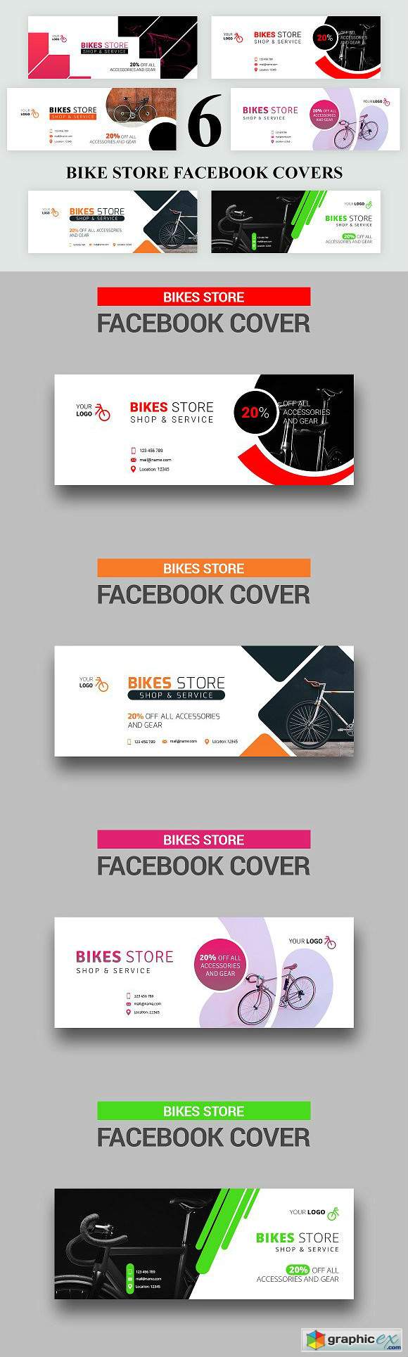 Bike Store Facebook Templates