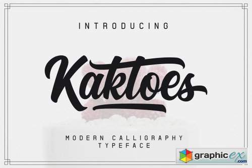 Kaktoes Script Font Family - 4 Fonts