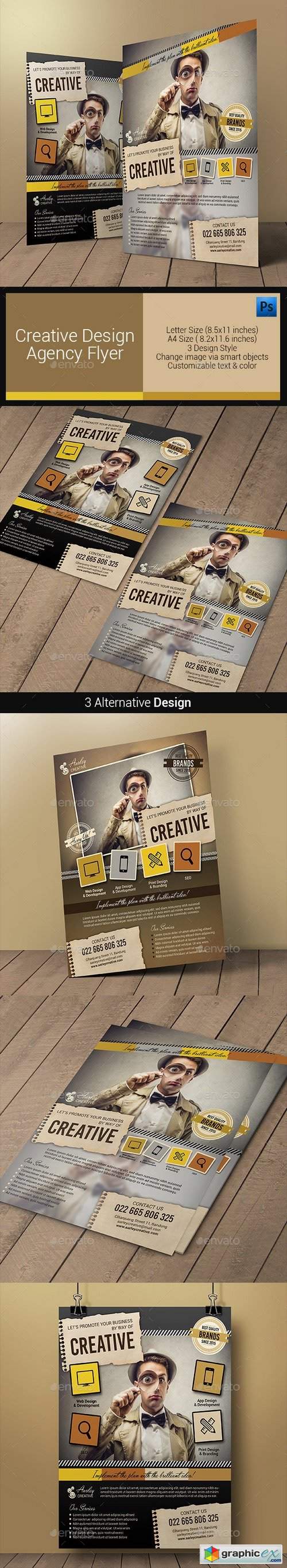 Creative Design Agency Flyers 10880677