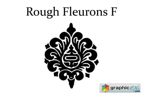 Rough Fleurons F Font