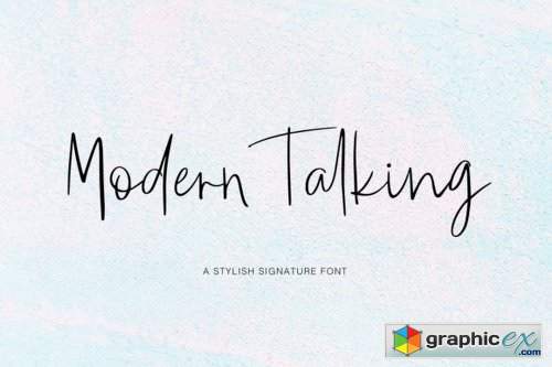 Modern Talking Font