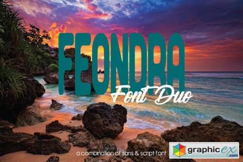 Feondra Duo Font - 2 Fonts