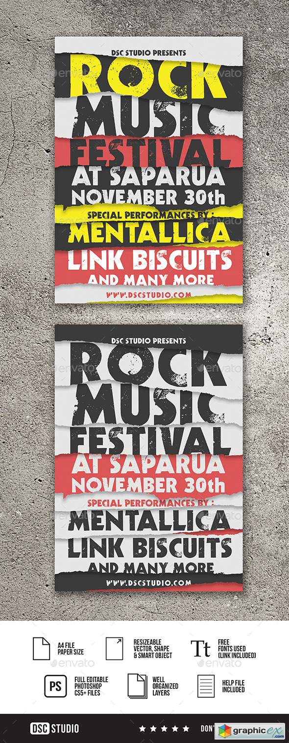 Rock Music Festival Flyer 20964236