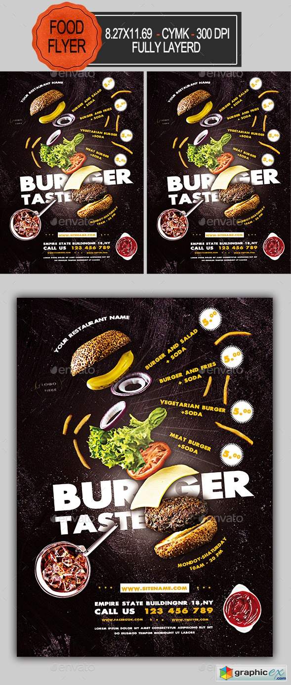 Burger Flyer 22357486