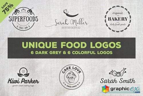 Unique Food Logos – Bundle
