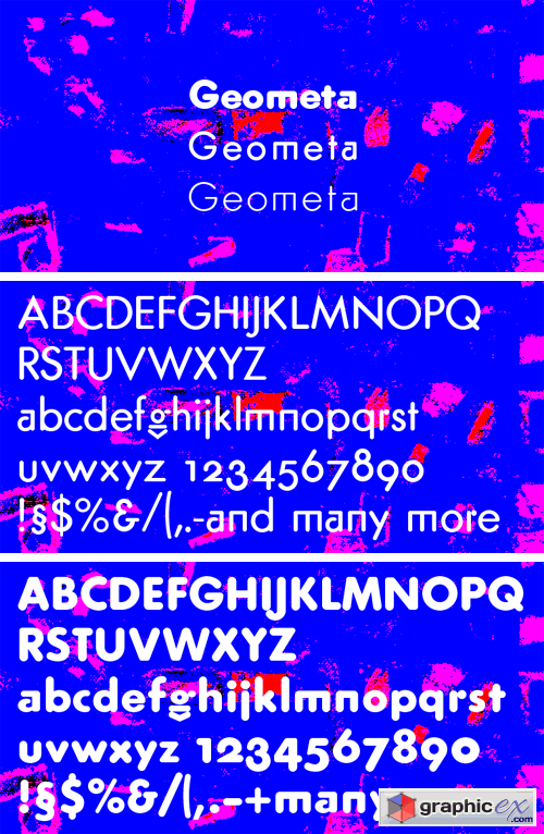 Geometa Rounded Font Family