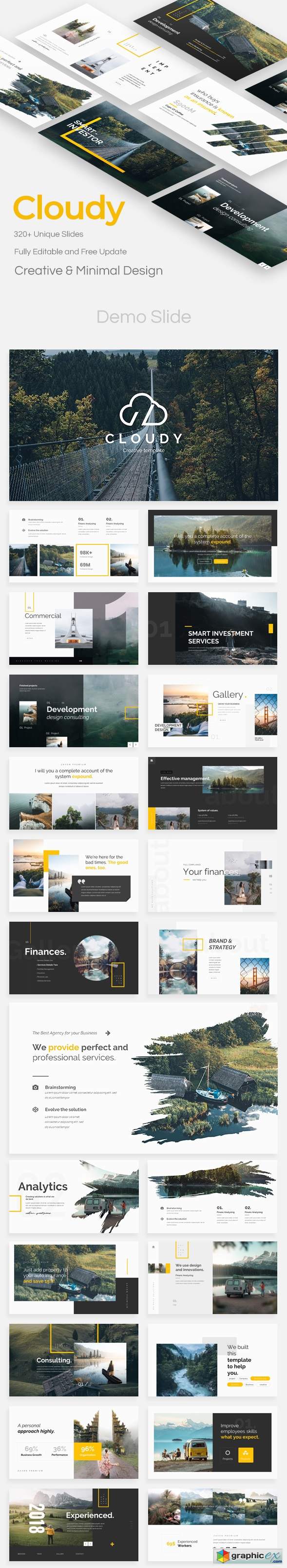 Cloudy Premium Powerpoint Template
