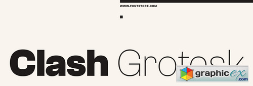 Clash Grotesk Display Font Family - 6 Fonts