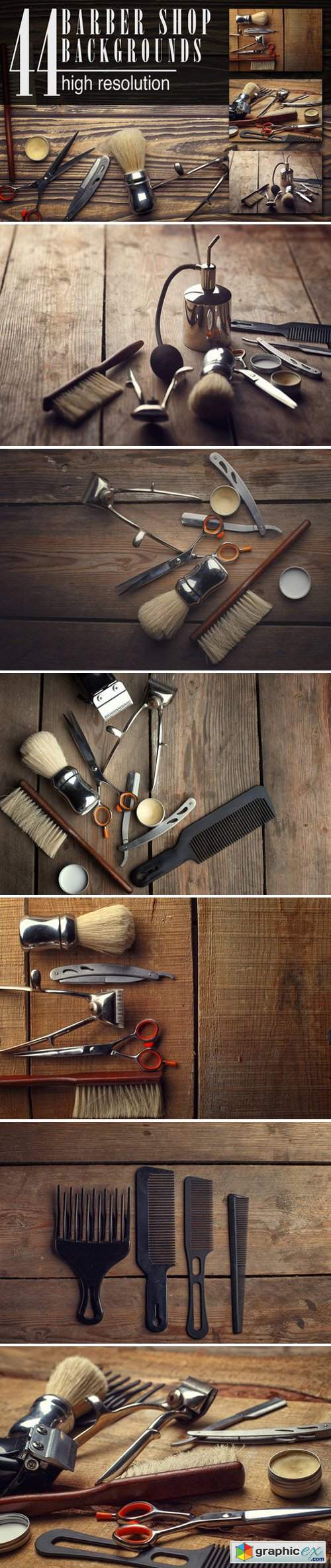44 barber shop wooden backgrounds