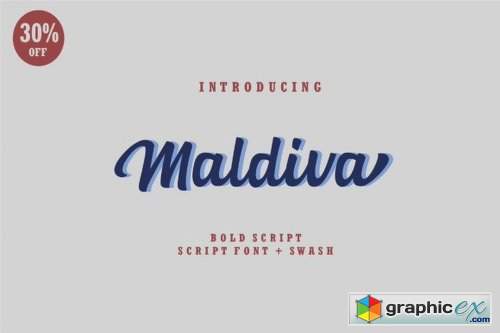 Maldiva Script Font