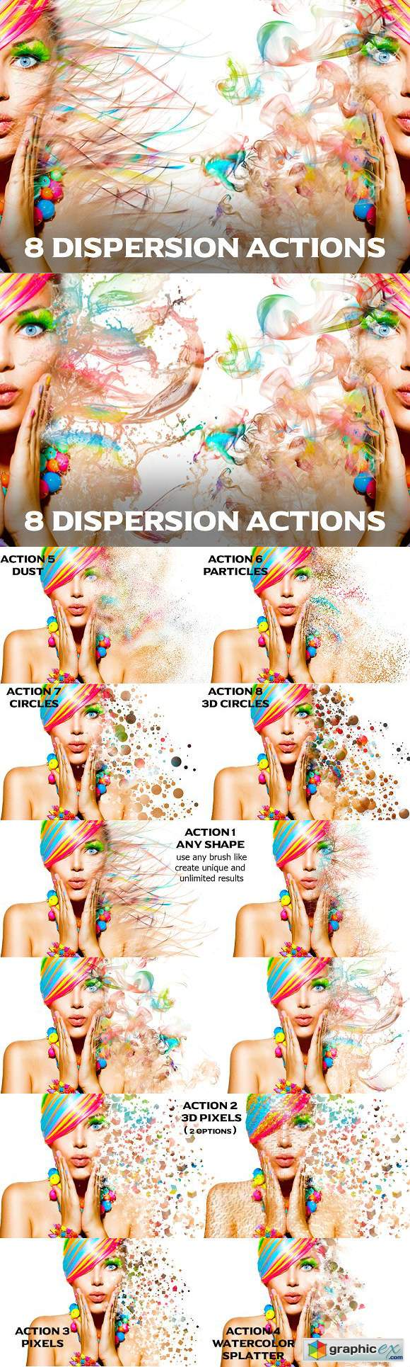 8 Dispersion Actions for Photoshop