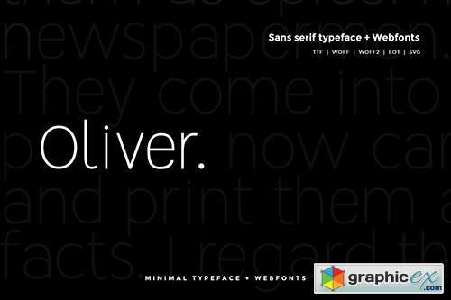 Oliver - Modern Typeface + WebFont
