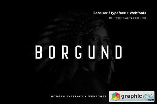 Borgund - Modern Typeface + WebFont