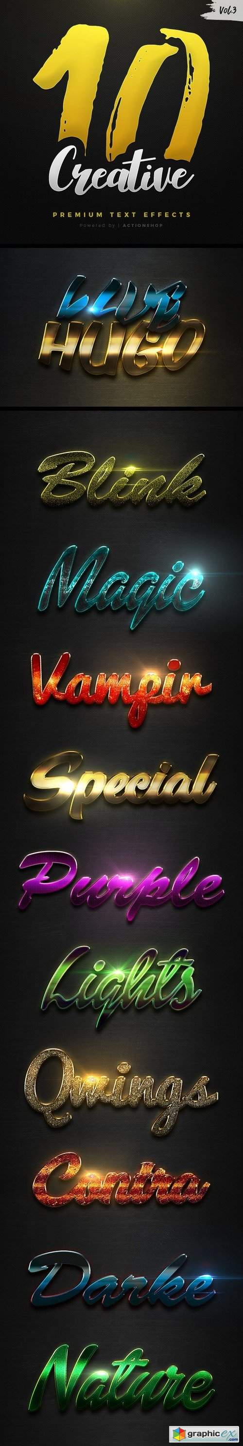 10 Creative Text Effects Vol.3